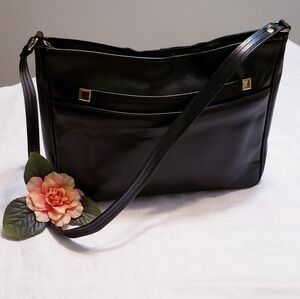 Vintage Black Leather Purse